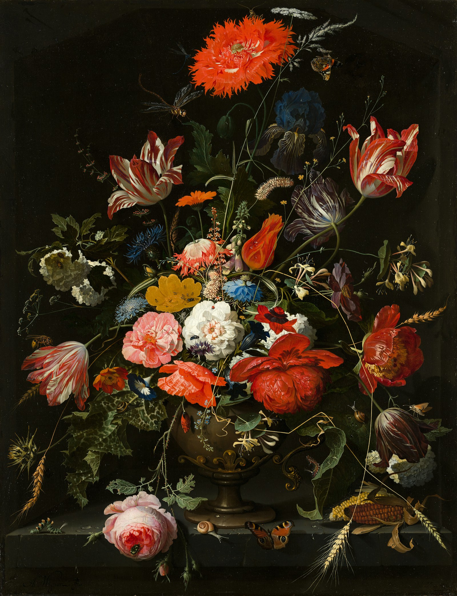 Colourful painting displayed as part of an art collection